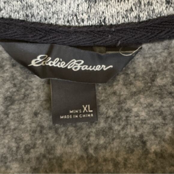 Eddie Bauer Men's Radiator Fleece Quarter Snap Mock Pullover Size XL - Picture 11 of 12